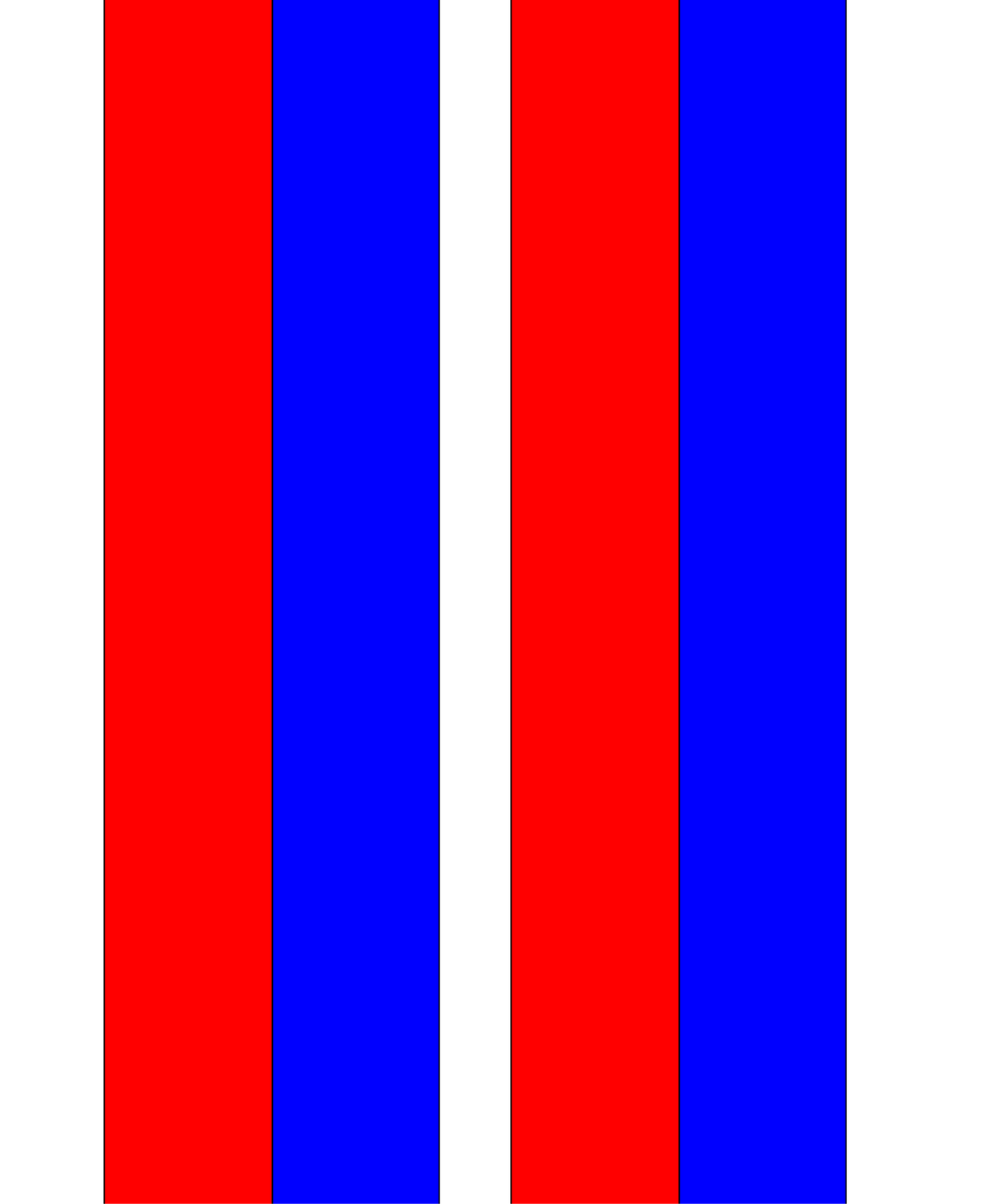 Nationalband - Rot/Blau