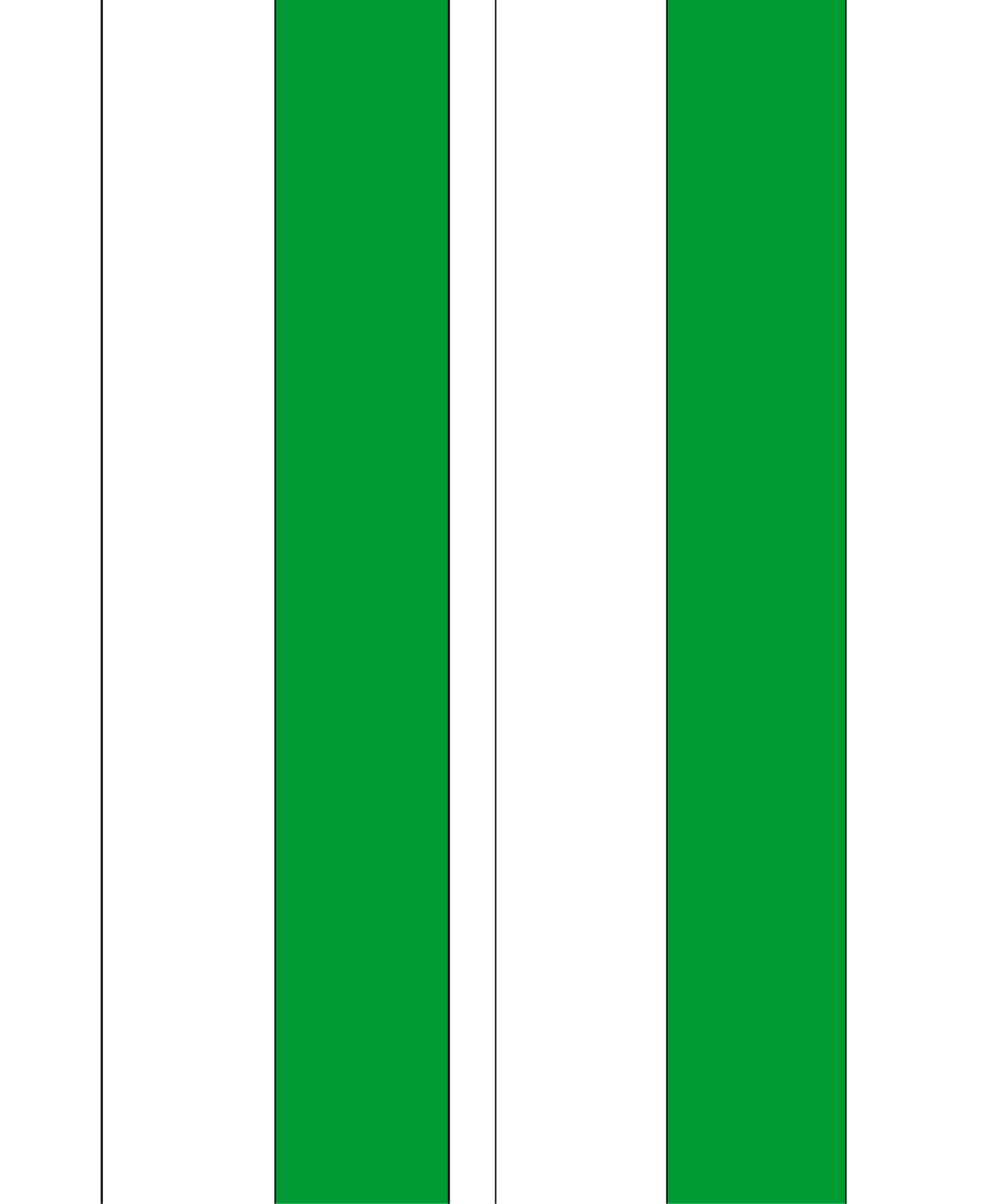 Nationalband - Weiß/Grün