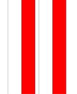 Nationalband - Weiß/Rot