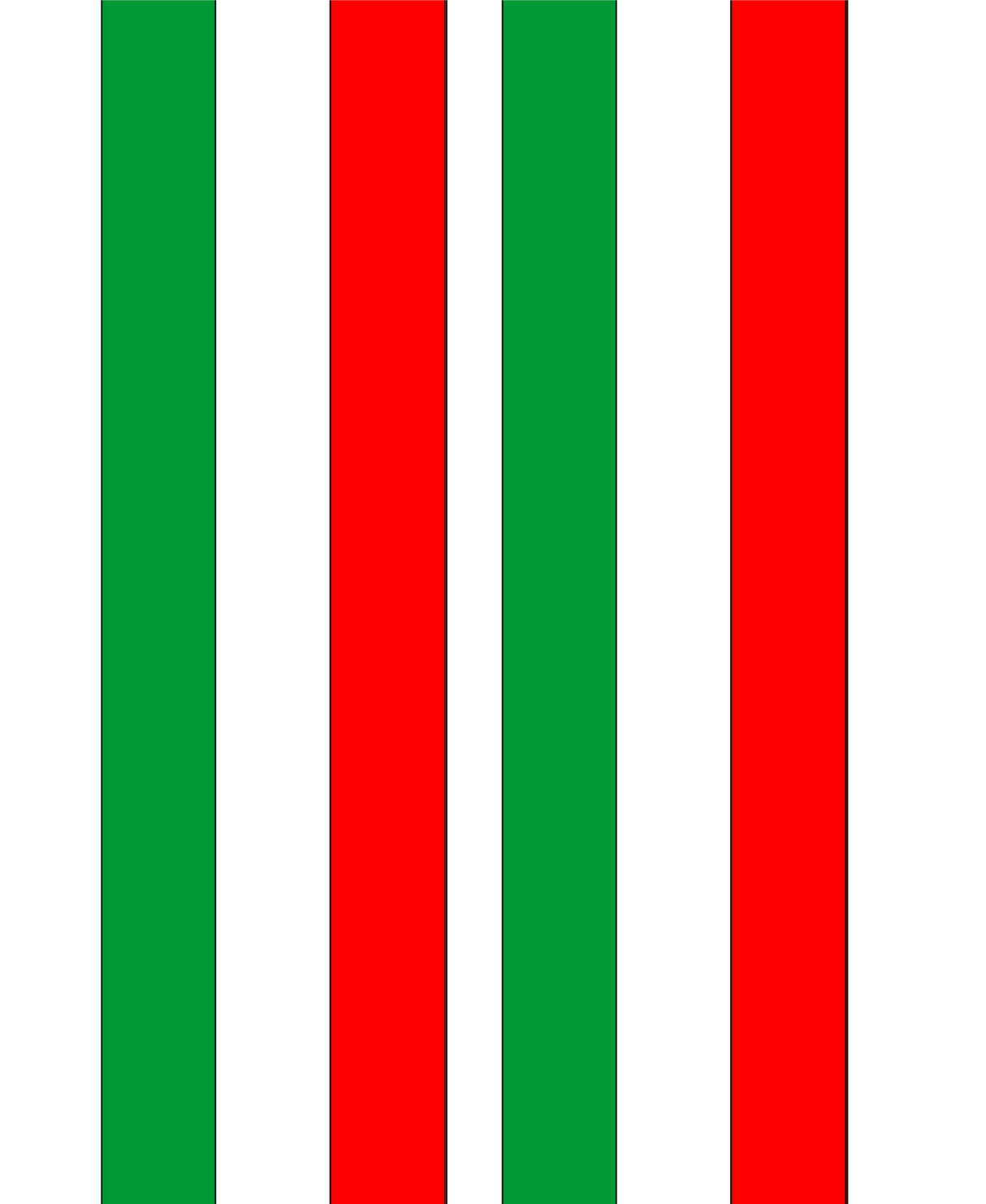 Nationalband - Grün/Weiß/Rot